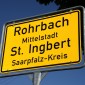 Ortsschild Rohrbach