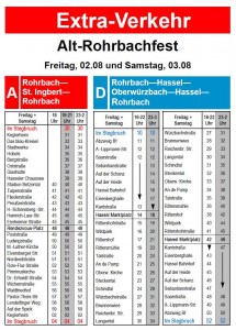 Busplan Rohrbachfest