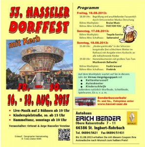 Programm Hasseler Dorffest