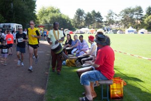 Trommler beim Soli-Lauf