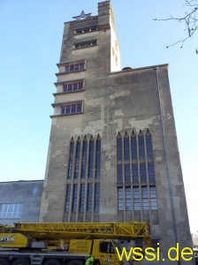 Weihnachtsstern auf dem Beckerturm (Foto: Christina Mehr)