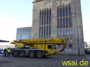 Weihnachtsstern auf dem Beckerturm (Foto: Christina Mehr)