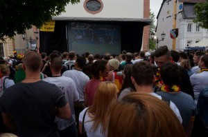 Public Viewing in der Fußgängerzone mit WSSI