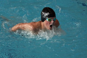 Erfolgreichster Schwimmer der sfi: Jeremias Siehr über 200m Schmetterling Foto: Joachim Schmitt