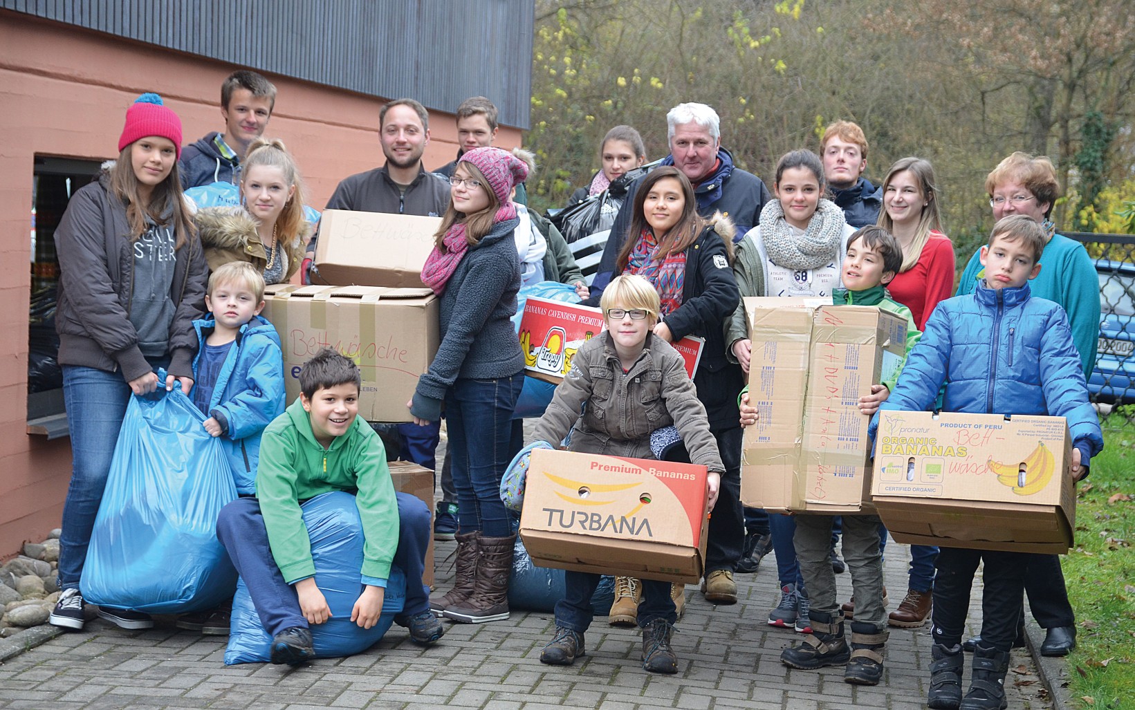 Kleidersammlung für die Flüchtlinge