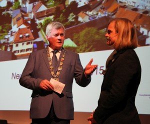 Hans Wagner und Nico Ganster beim Neujahrsempfang