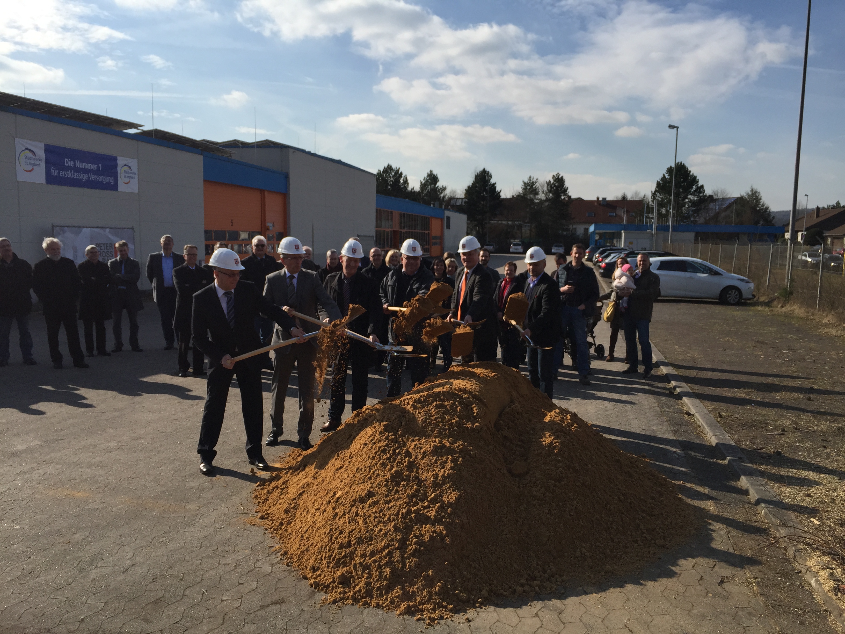 Stadtwerke St. Ingbert feiern Spatenstich für neues Verwaltungsgebäude