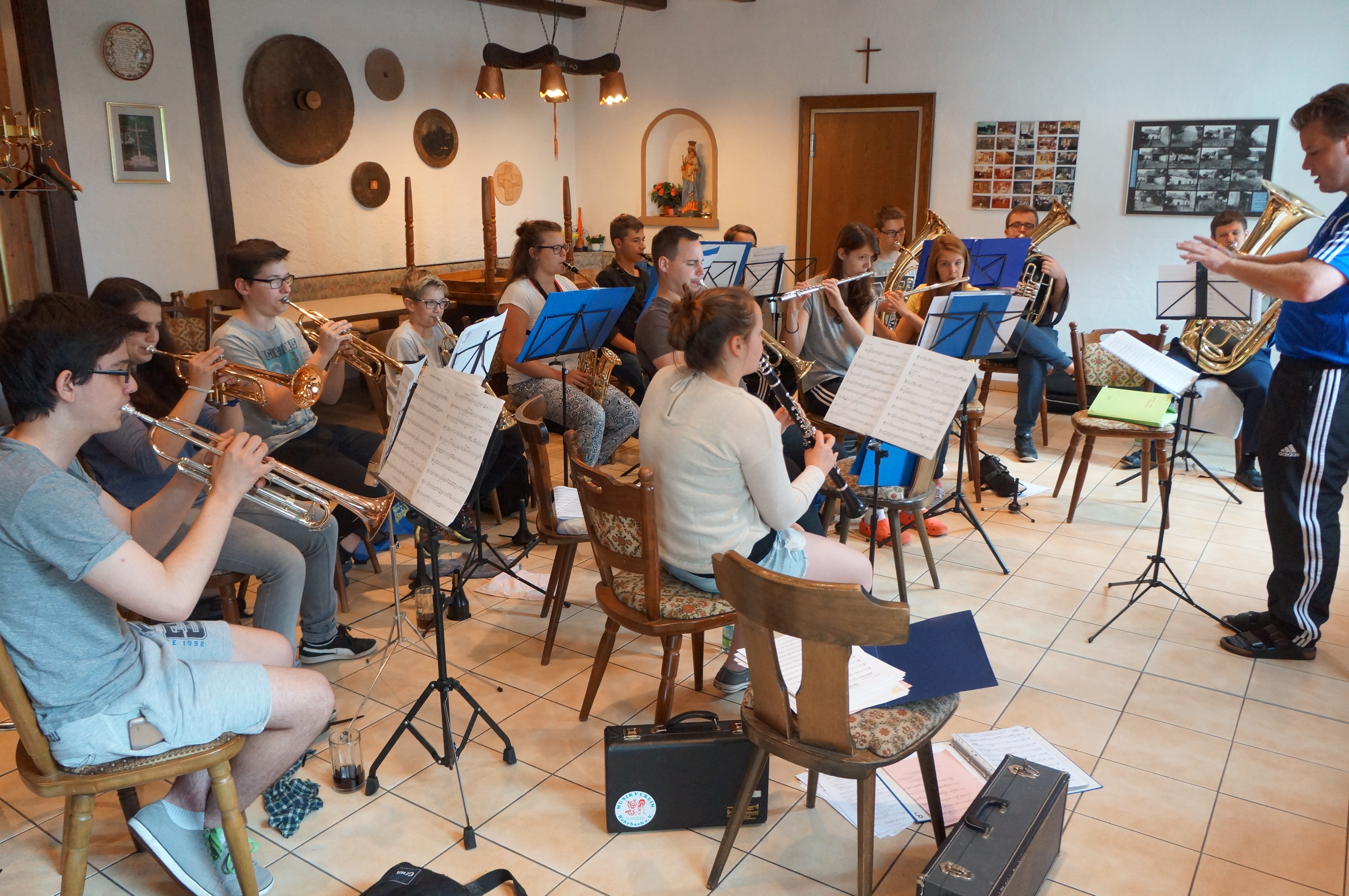Musikverein probte mit Nachwuchsorchester