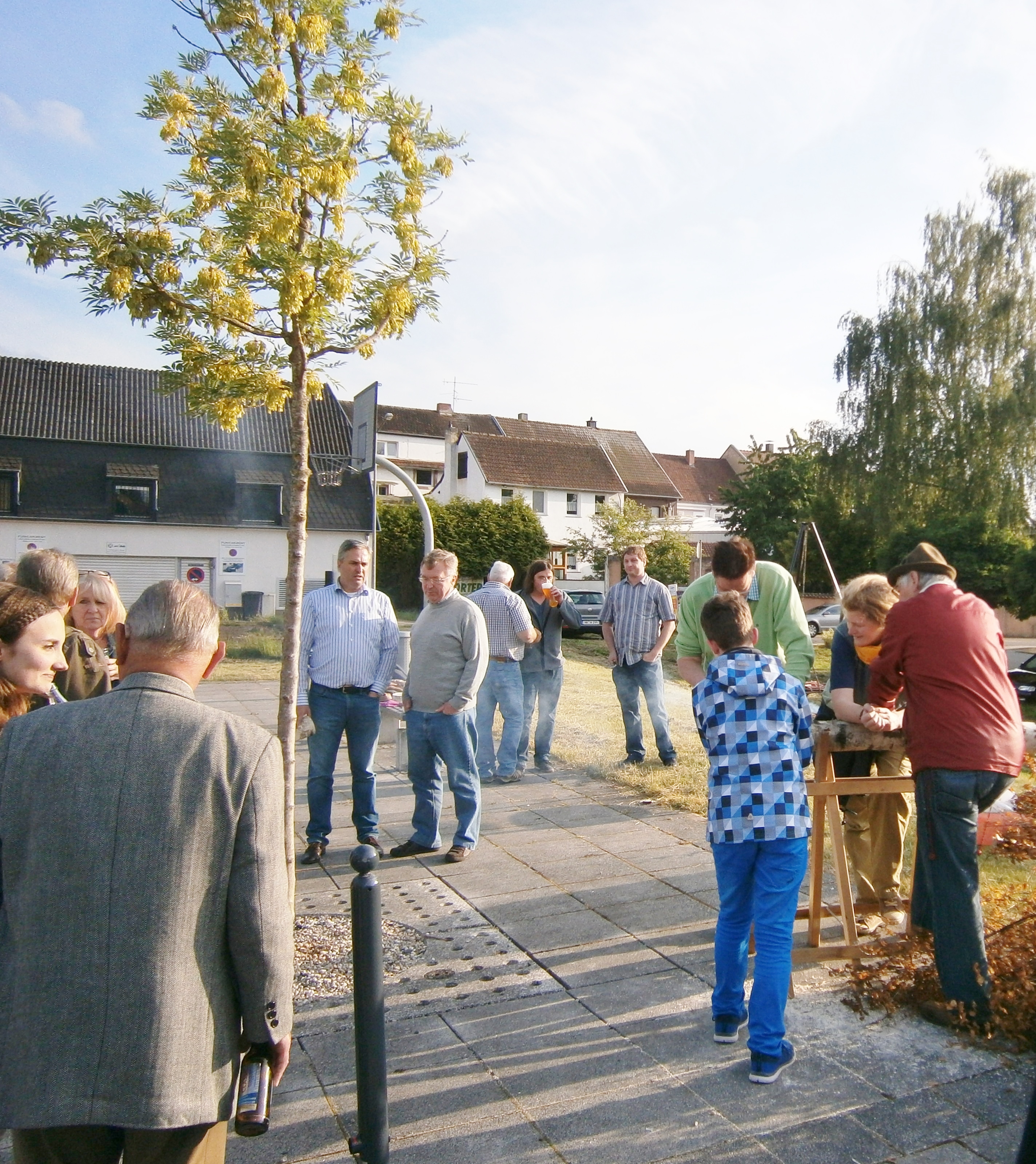 Maibaumfällen und Schwenken bei der SPD Rohrbach