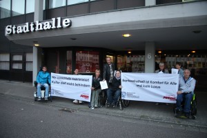 Demonstration von der Stadthalle