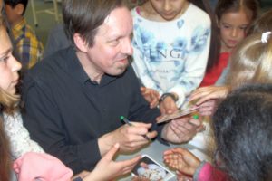 Arne Rautenberg in der Stadtbücherei St. Ingbert (Foto: St. Ingberter Literaturforum (ILF))