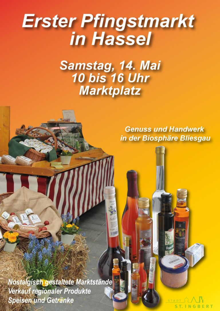 Erster Pfingstmarkt in Hassel am 14. Mai auf dem Hasseler Marktplatz