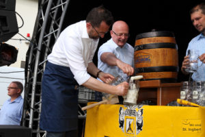 Fassanstich am St. Ingberter Stadtfest (Foto: Benjamin Noll)