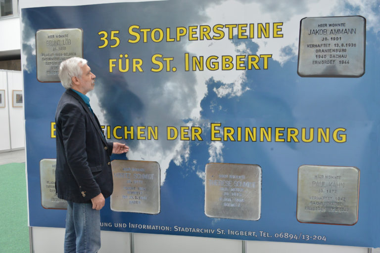 Ausstellung im Kuppelsaal:  „35 Stolpersteine für St. Ingbert – Ein Zeichen der Erinnerung“