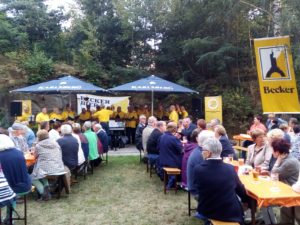 Der Becker Chor im Steinbruch