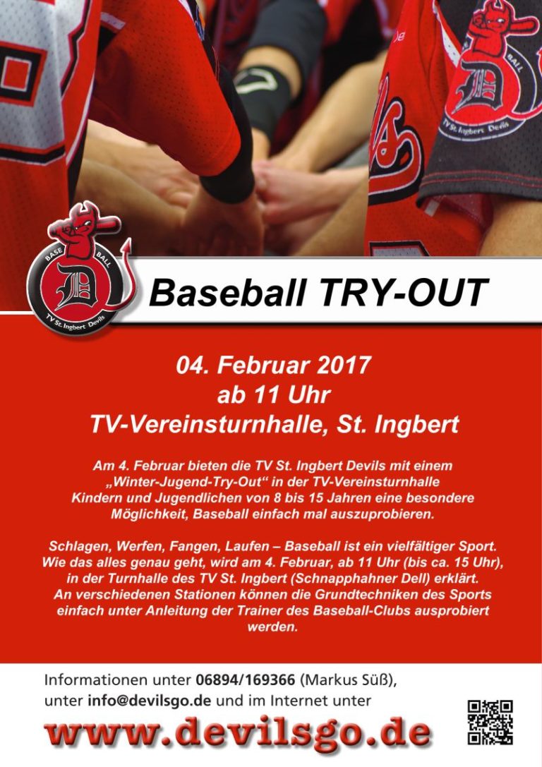 Probetraining für Baseballinteressierte Kinder und Jugendliche