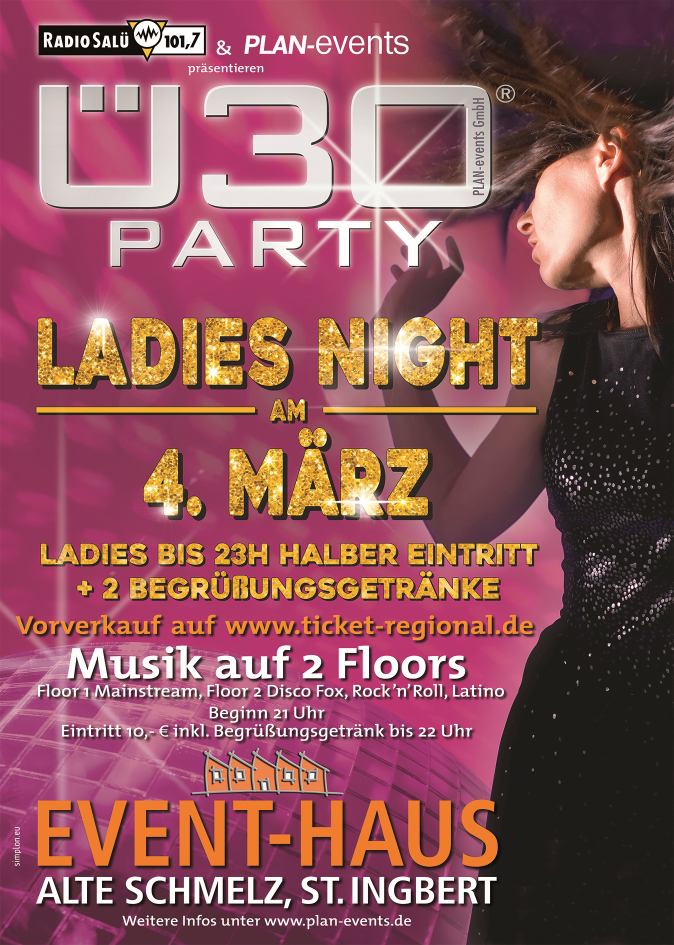 Ü30 Party Ladies Night