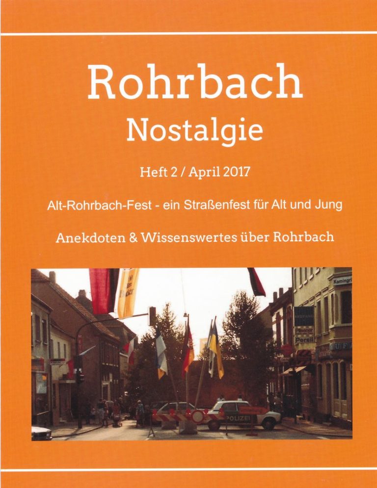 Historische Broschüre über das Alt-Rohrbachfest