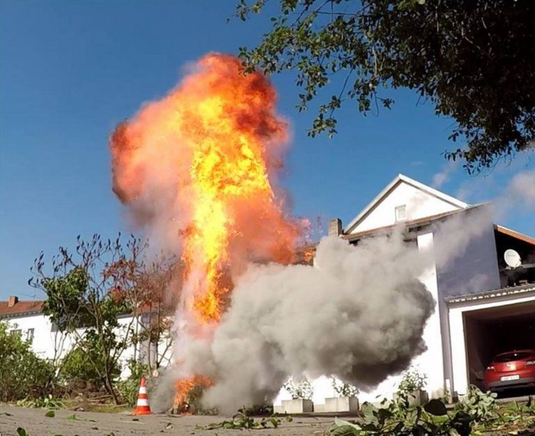 Explosion nach Tanklastwagenunfall – Jahreshauptübung der Jugendfeuerwehr