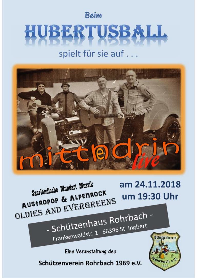Hubertusball beim Schützenverein Rohrbach