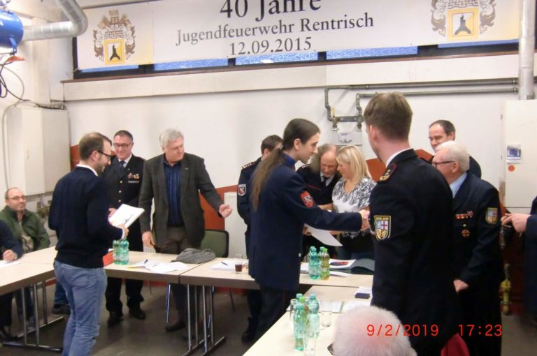 Jahreshauptversammlung der Rentrischer Feuerwehr