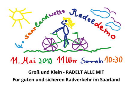 Radeldemo für mehr Radwege