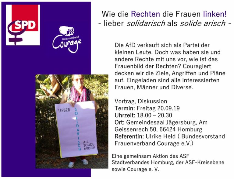 Pressemitteilung SPD: Wie die Rechten die Frauen linken