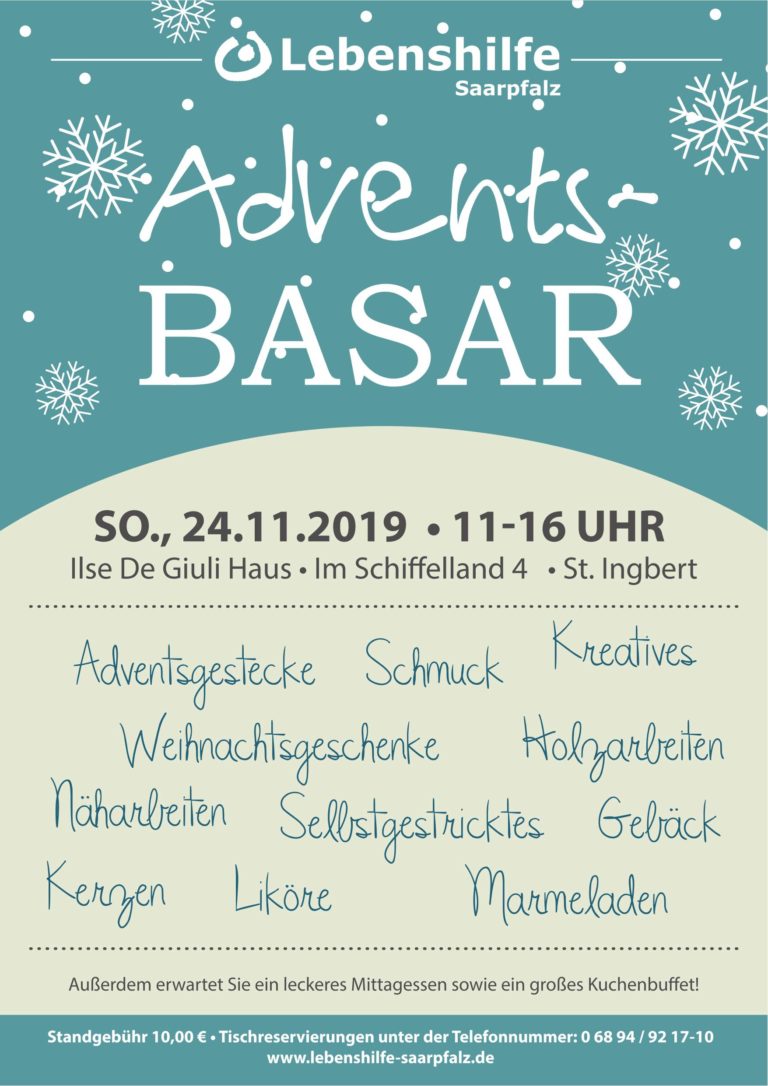 Adventsbasar der Lebenshilfe