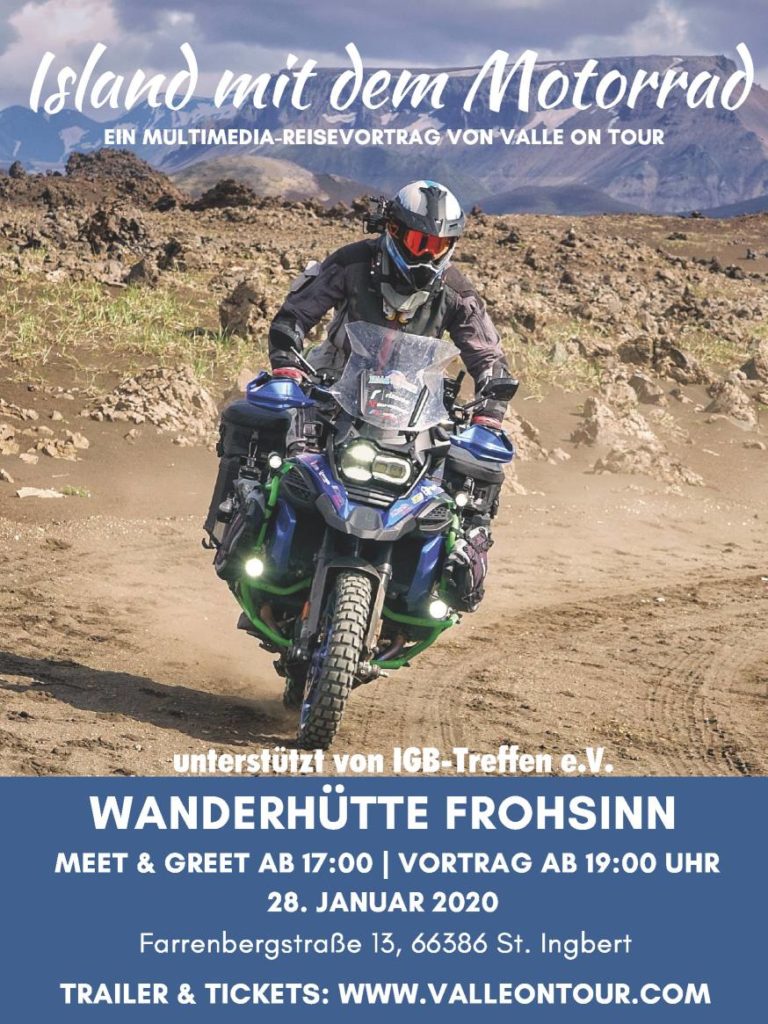 IGB-Treffen e.V. präsentiert Multimedia-Reisevortrag “Island mit dem Motorrad”