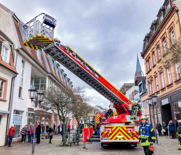 Brand im Gebäude der Stadtbücherei