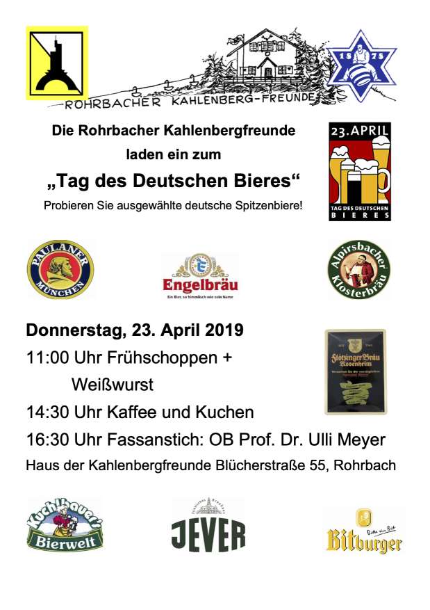 Tag des Bieres bei den Rohrbacher Kahlenbergfreunden