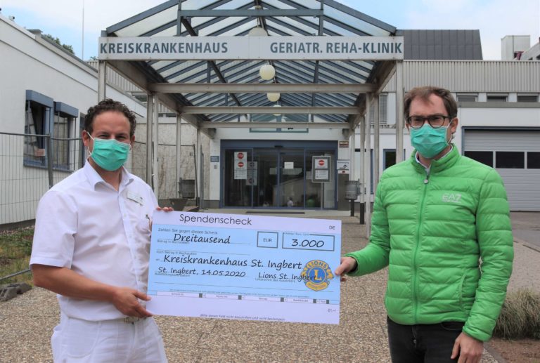 Lions Club spendet 3.000 EUR an das Kreiskrankenhaus St. Ingbert