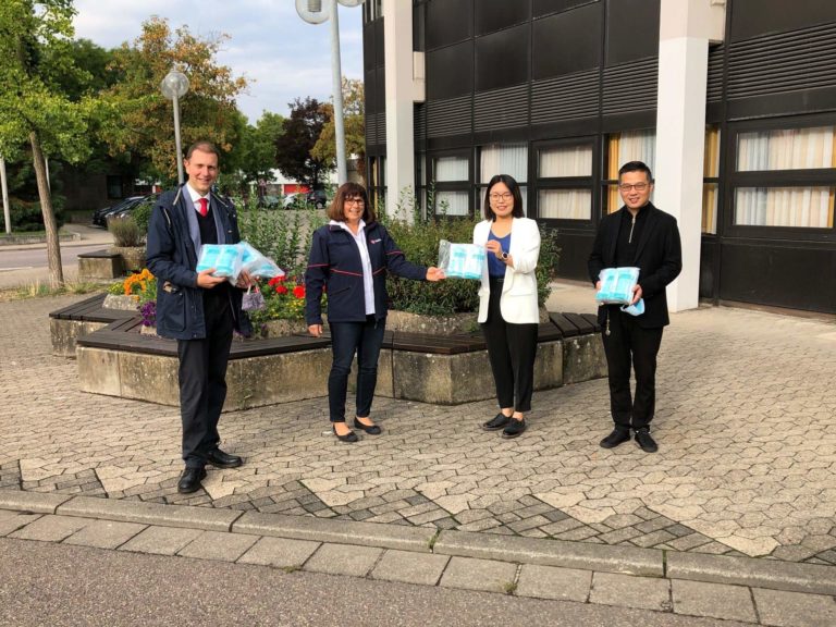 10.000 Masken an Stadt gespendet