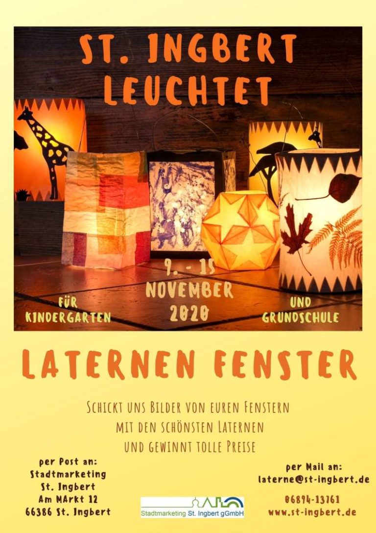 Laterne, Laterne…leuchte auf mein Licht! Stadtmarketing St. Ingbert gGmbH – Stadt St. Ingbert