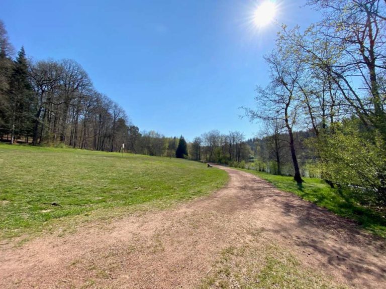 Wiese am Glashütter Weiher am 1. Mai gesperrt