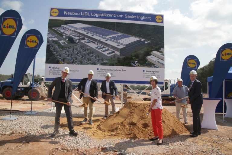 Nachhaltiges Lidl-Verwaltungs- und Warenverteilzentrum: Spatenstich in St. Ingbert