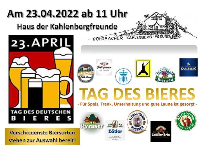 Tag des Bieres bei den Rohrbacher Kahlenbergfreunden