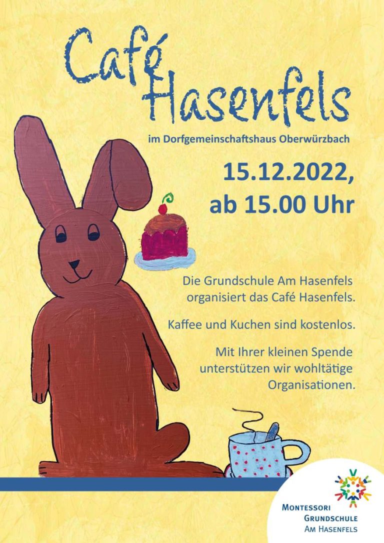 Am 15. Dezember wieder Kaffee und Kuchen im Café Hasenfels