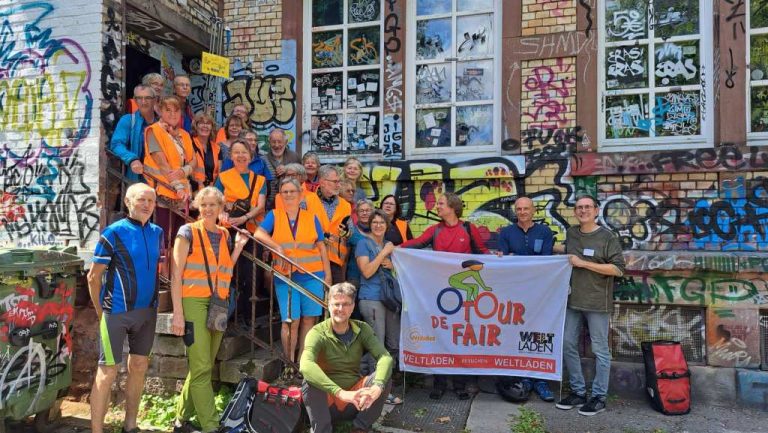 Bundesweite Radtour der Weltläden machte Halt in St. Ingbert