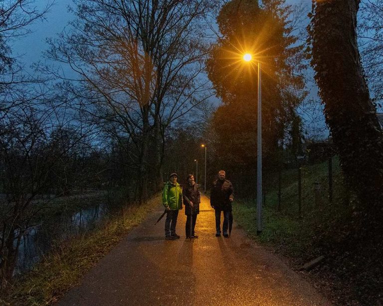 Neue Beleuchtung in der Gustav-Clauss-Anlage