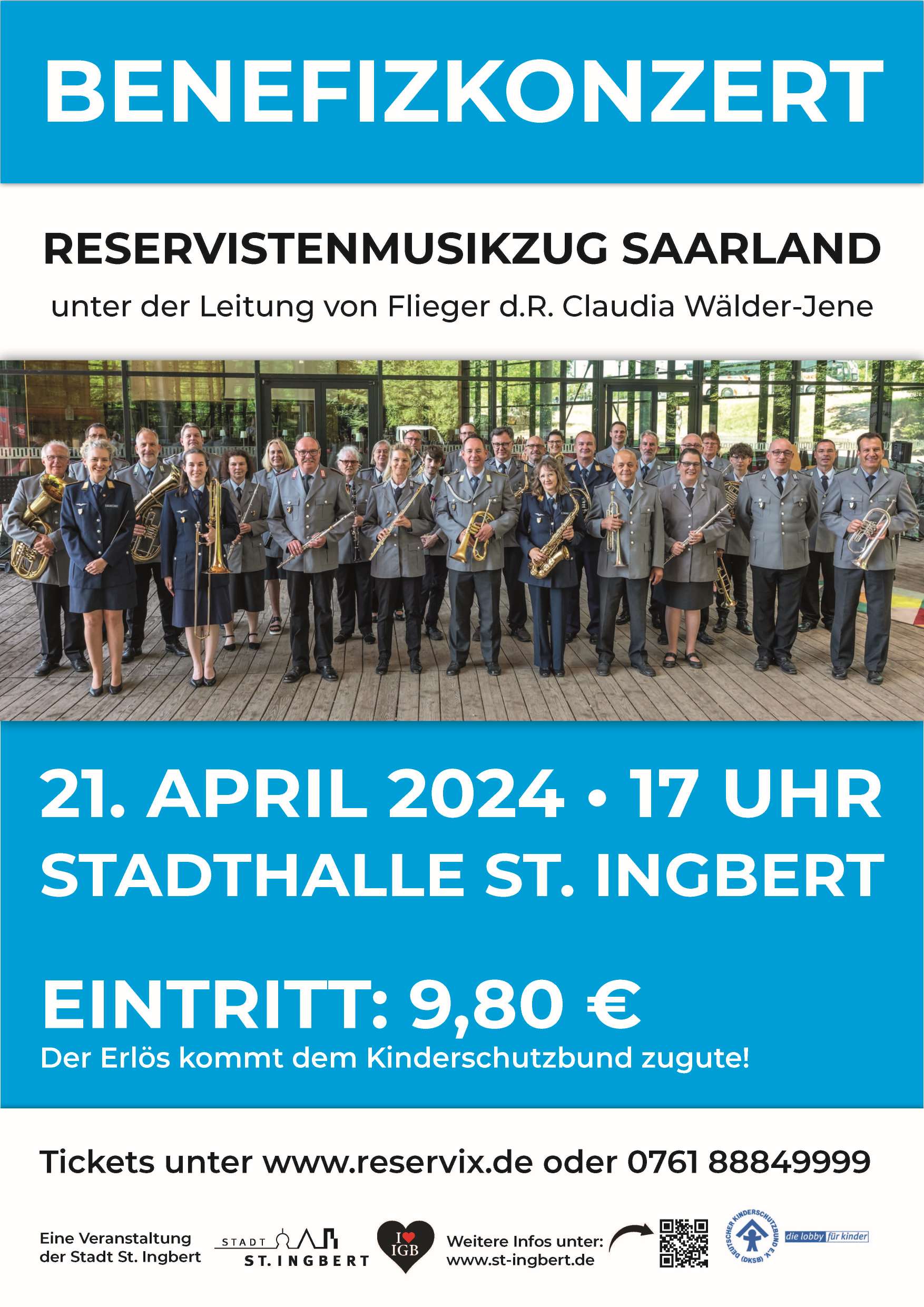 Benefizkonzert des Reservistenmusikzuges SAARLAND