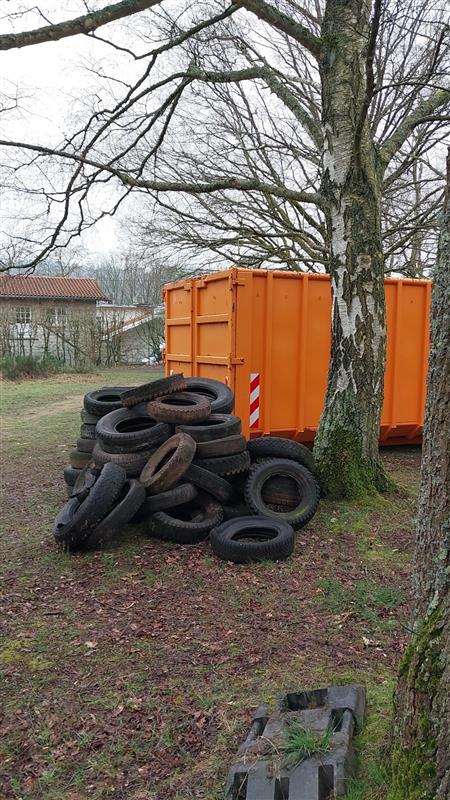 Illegale Entsorgung von Altreifen