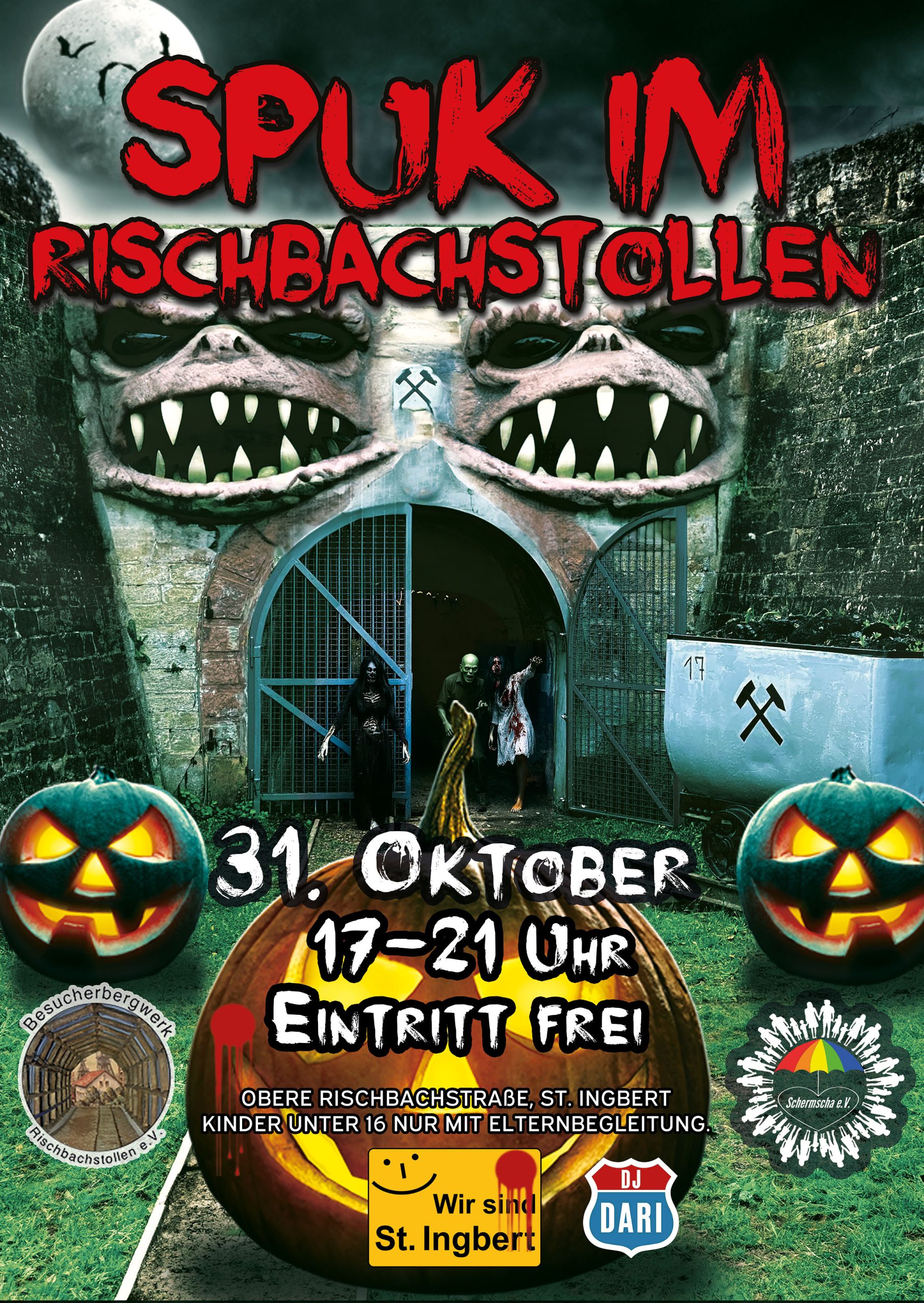 Spuk im Rischbachstollen – Halloween in St. Ingbert