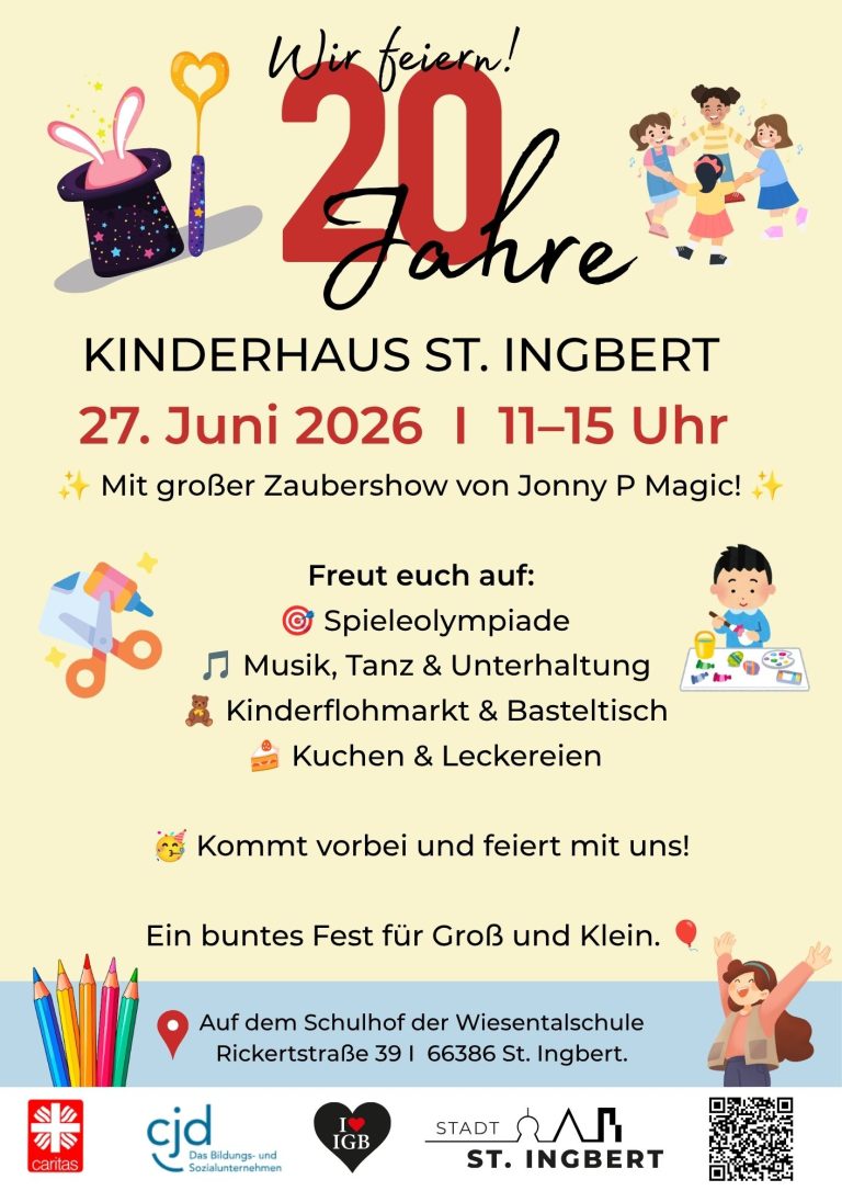 Kinderhaus St. Ingbert feiert 20-jähriges Jubiläum