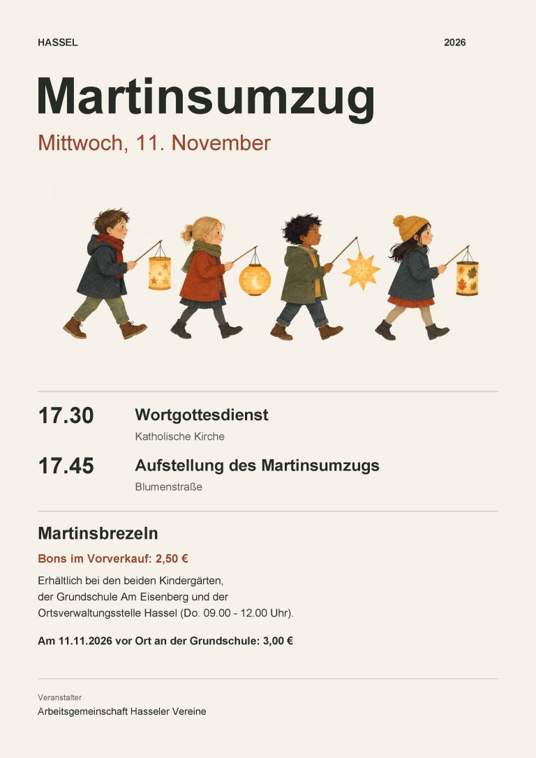 Martinsumzug in Hassel