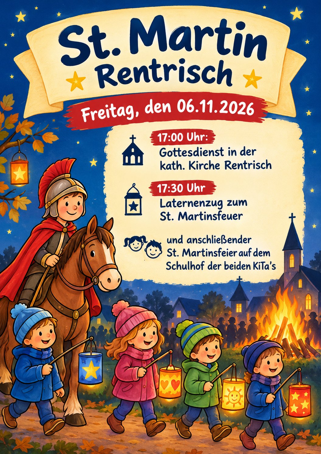 St.-Martins-Feier in Rentrisch